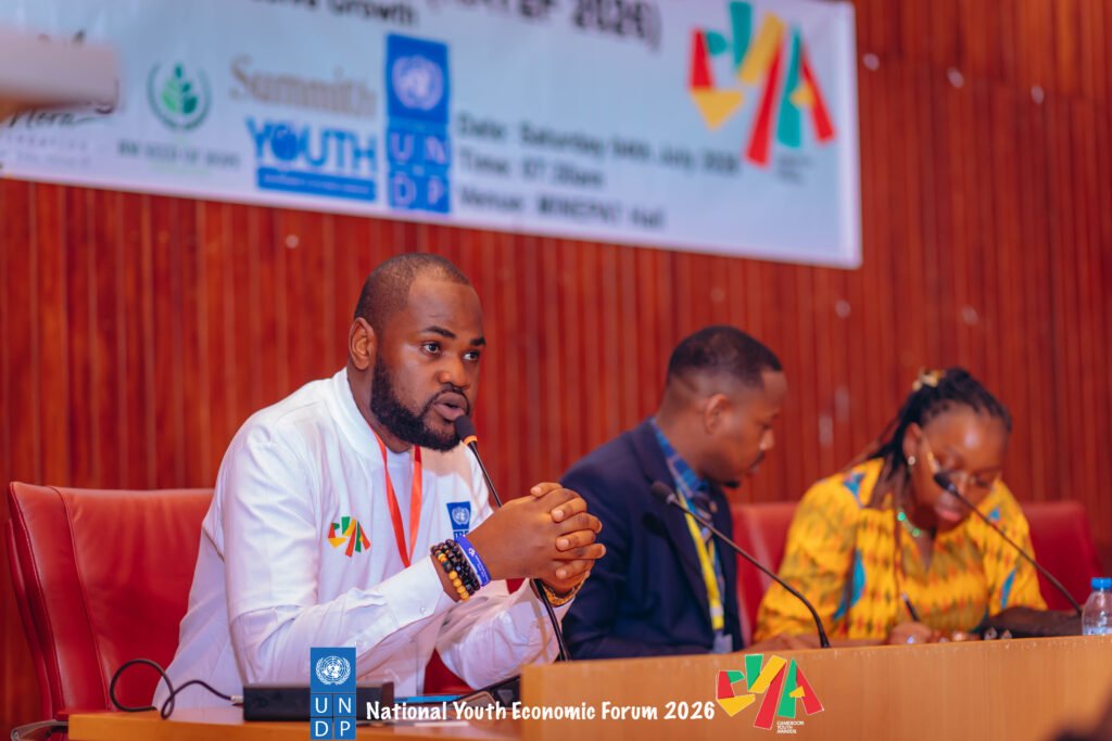 Cameroon Youth Awards participants gathered during an awards event